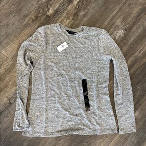 Banana Republic Heather Gray Luxe-Spun Top